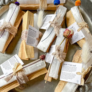 Palo Santo & White Selenite Bundle